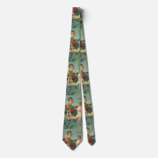 Vintage Valentine's Day, Angels Fishing for Hearts Tie