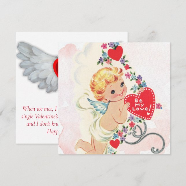  Vintage valentines day  Card (Front/Back)