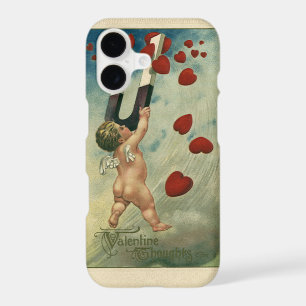 Vintage Valentine's Day, Cherub with Magnet Hearts