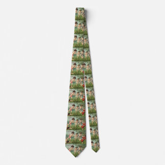 Vintage Valentine's Day Cherubs with Love Hearts Tie