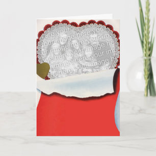 Vintage Valentine's Day Newlyweds Love and Romance Holiday Card