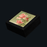 Vintage Valentine's Day Pink Victorian Garden Rose Gift Box<br><div class="desc">Vintage illustration love and romance floral Victorian Valentine's Day design with several pink garden rose flowers in bloom.</div>