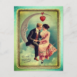  Vintage valentines day  postcard