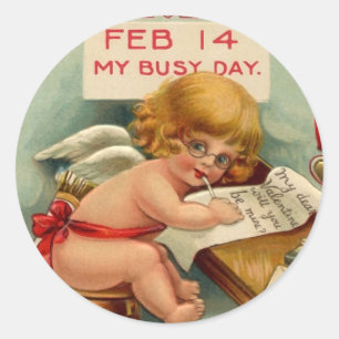 Vintage Valentine's Day Stickers