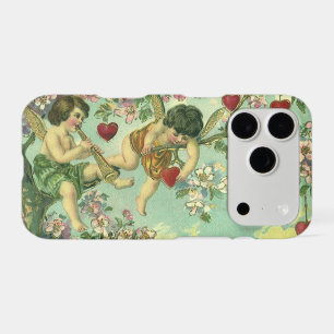 Vintage Valentines Day Victorian Cupids Heart Tree