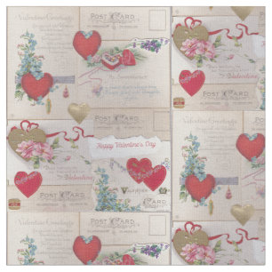 Vintage Valentines Fabric
