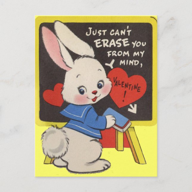 Vintage Valentine's for Kids Holiday Postcard (Front)