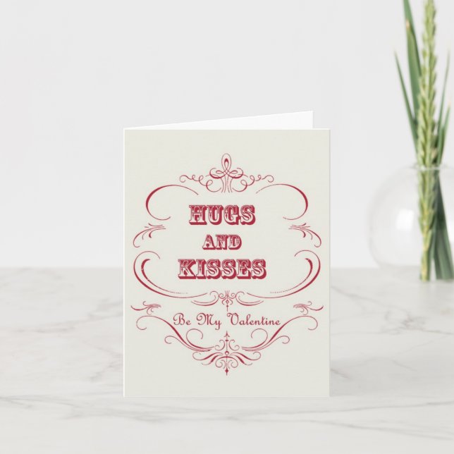 Vintage Valentine's notecard (Front)