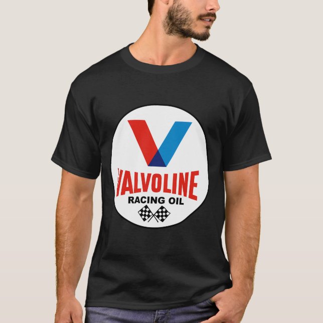 Vintage Valvoline Racing Oil Logo  T-Shirt (Front)