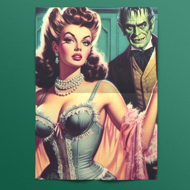 Vintage Vampire Girl Tissue Paper (Creator Uploaded)