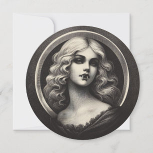 Vintage Vampire Gothic Horror Card