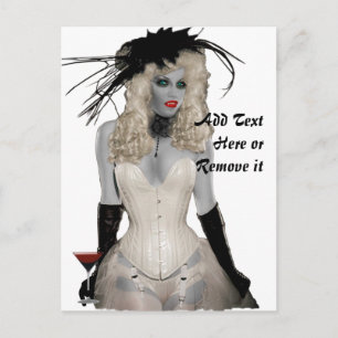 Vintage Vampire Post Card