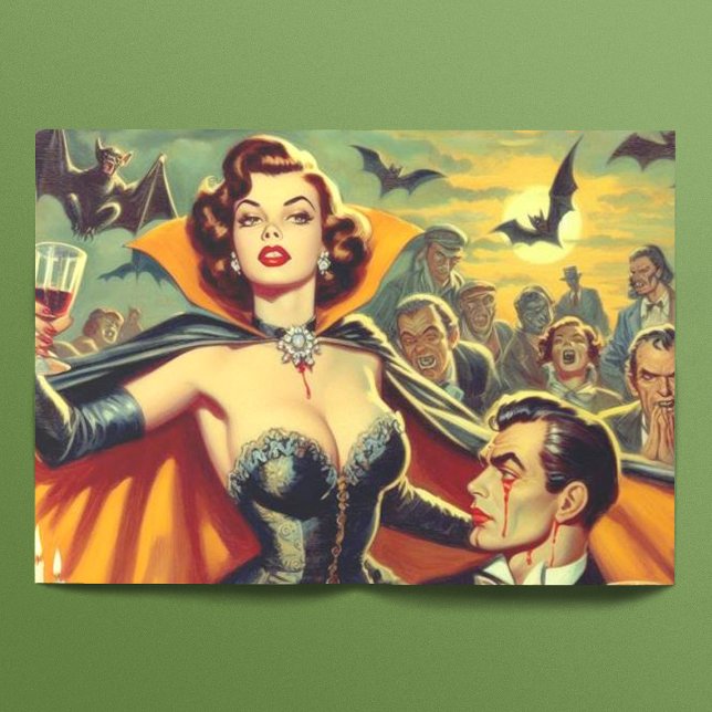 Vintage Vampire Woman Tissue Paper (Creator Uploaded)