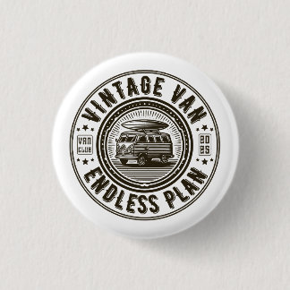 Vintage Van Endless Plan 3 Cm Round Badge
