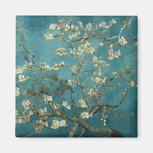 Vintage Van Gogh Almond Blossom Magnet (Front)