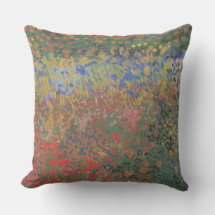 Vintage Van Gogh Flower Garden Cushion