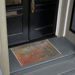 Vintage Van Gogh Flower Garden Doormat
