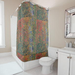 Vintage Van Gogh Flower Garden Shower Curtain
