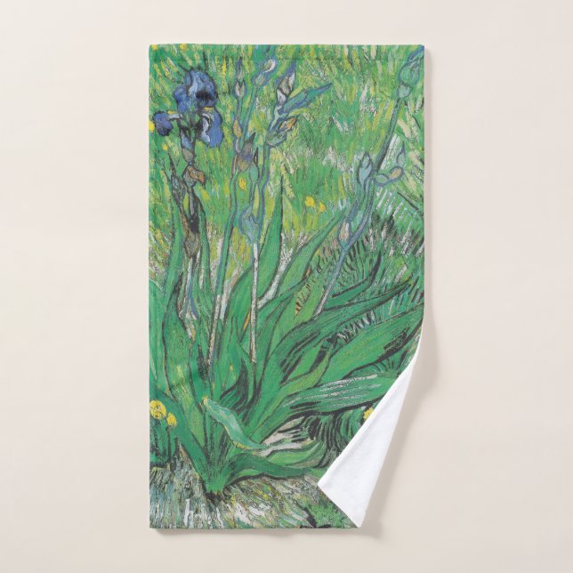 Vintage Van Gogh Iris  Hand Towel (Hand Towel)