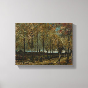 Vintage Van Gogh Lane With Poplars Canvas Print