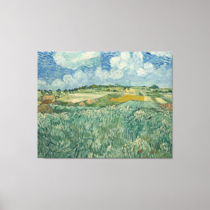 Vintage Van Gogh Plain at Auvers With Rain Clouds Canvas Print