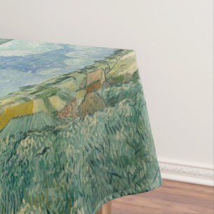 Vintage Van Gogh Plain at Auvers With Rain Clouds Tablecloth