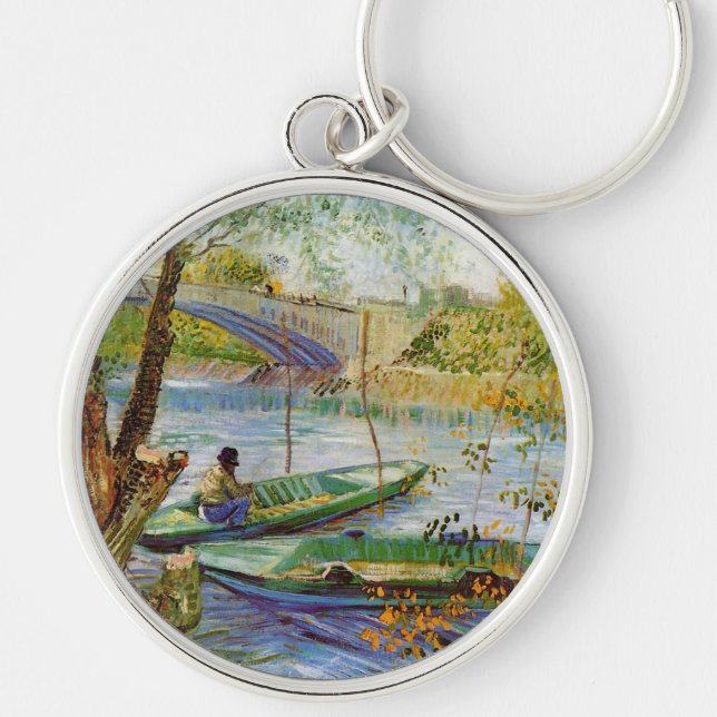 Vintage Van Gogh Pont de Clichy Key Ring (Front)