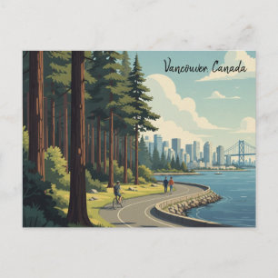 Vintage Vancouver Stanley Park Canada Travel Postcard