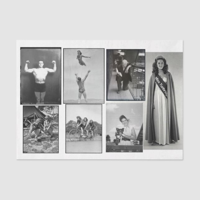 Vintage Variety Decoupage Collage  Tissue Paper (Front)