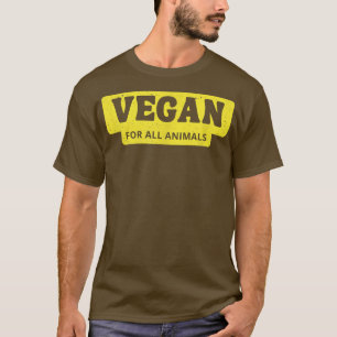 Vintage Vegan, For All Animals, CrueltyFree Life F T-Shirt