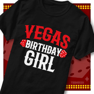 Vintage Vegas Birthday Girl Casino Party Squad T-Shirt