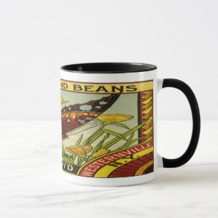 Vintage Vegetable Label - Beans Mug