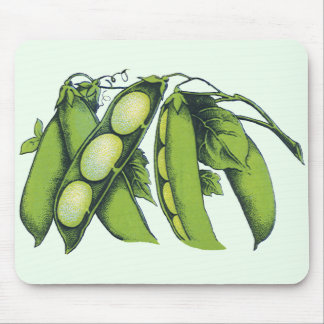 Vintage Vegetables; Lima Beans, Organic Farm Foods Mouse Pad