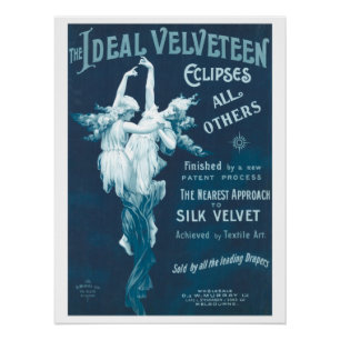 Vintage Velvet Advertising Poster