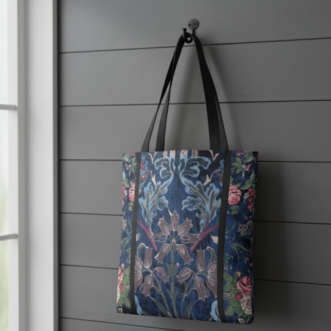 Vintage Velvet Blossoms: Gothic-inspired elegance Tote Bag (Creator Uploaded)