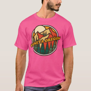Vintage Veneta Oregon Mountain Hiking Souvenir Pri T-Shirt