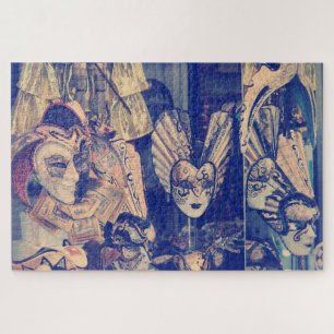 Vintage Venetian carnival masks Jigsaw Puzzle