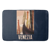 Vintage Venezia Italy Travel Art Venice Gondola
