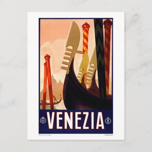 Vintage Venezia Postcard (Front)