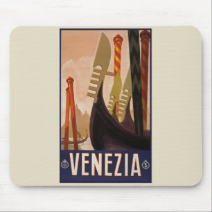 Vintage Venezia Poster - Italy Mouse Pad