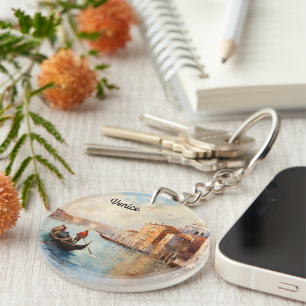 Vintage Venice Italy Key Ring