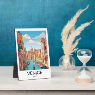 Vintage Venice Italy Travel Artwork Plaque