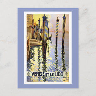 Vintage Venice Italy Travel Postcard