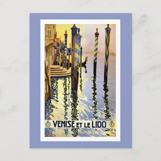 Vintage Venice Italy Travel Postcard (Front)