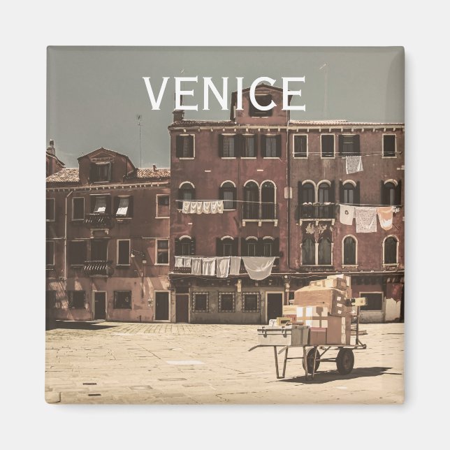 Vintage Venice photo Magnet (Front)