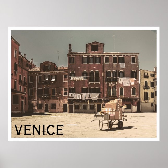 Vintage Venice photo Poster (Front)