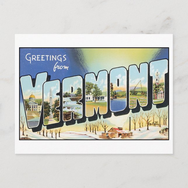 Vintage Vermont Postcard (Front)