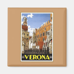 Vintage Verona Italy Magnet