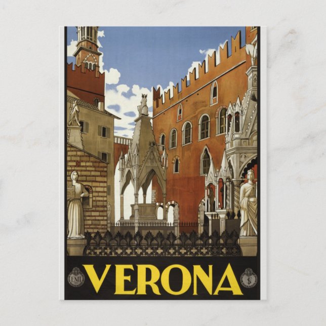 Vintage Verona Postcard (Front)