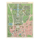 Vintage Versailles Map Travel Poster